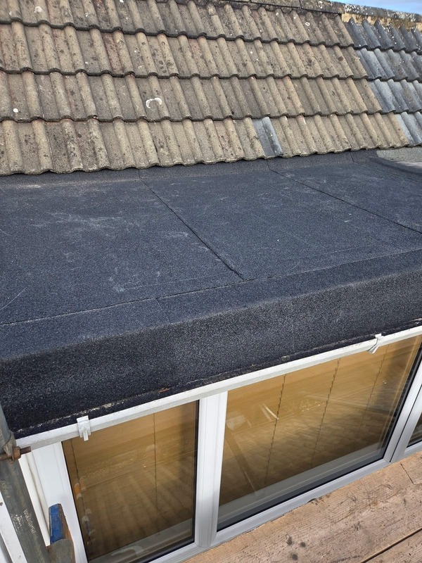 New flat roof installation