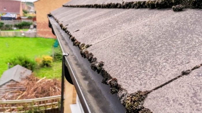 Old guttering removed and new guttering being fitted in Brentwood
