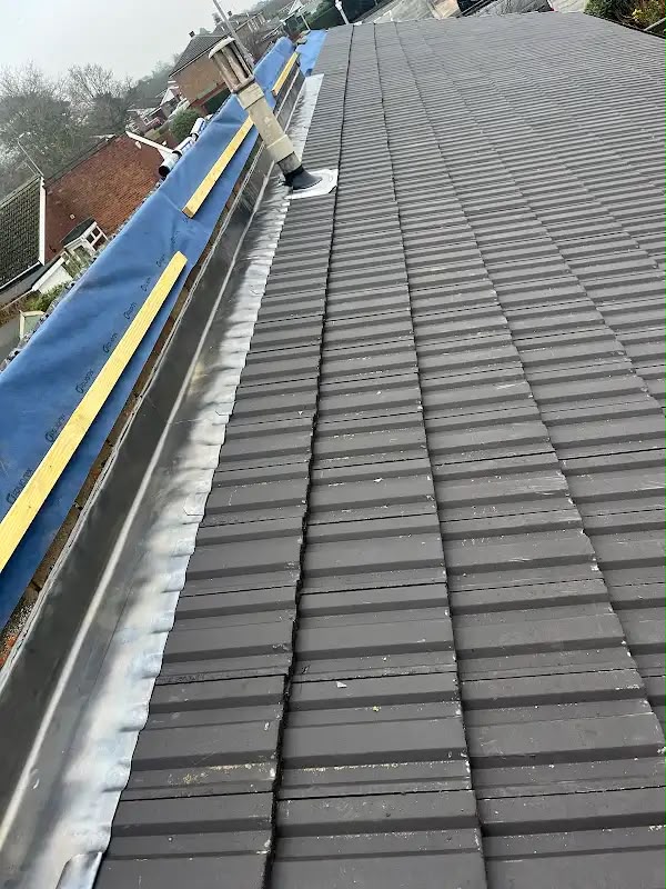 New roof installation on UK home